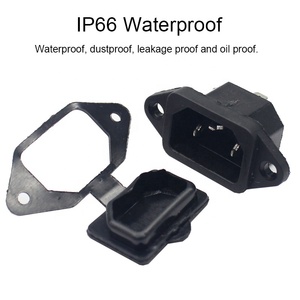 3 connettori di alimentazione con adattatore per montaggio a <span class=keywords><strong>pannello</strong></span> AC 250V 10A IEC 320 C14 con copertura a molla - Product Image 2
