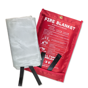 Couverture ignifuge de survie en fibre de verre, résistance à la chaleur élevée de 550°C, taille personnalisable, urgence - Product Image 1