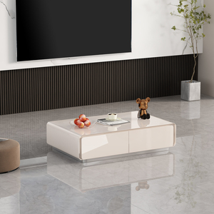 Mueble de <span class=keywords><strong>TV</strong></span> de Estilo Lujoso con Patas de Madera Maciza, Gran Capacidad de Almacenamiento, Mueble de <span class=keywords><strong>TV</strong></span> Moderno para Sala de Estar, Suministro de Fábrica - Product Image 3