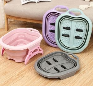 Foldable Footbath Massage <b>Bucket</b> Soaking <b>Bucket</b> <b>Folding</b> Basin Spa Foot Bath <b>Bucket</b> Household Sauna Bathtub Pedicure Bath Bathtub - Product Image 1