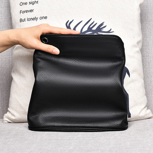 Sac bandoulière décontracté haut de gamme en cuir véritable pour femme, sacoche de téléphone portable en cuir de vachette pleine fleur, passe-partout - Product Image 1