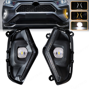 Luz de Conducción Diurna DRL LED Delantera de Fábrica para Toyota <span class=keywords><strong>RAV4</strong></span> 2019 2020 <span class=keywords><strong>2021</strong></span> 2022 2023 2024 2025 con Lámpara Antiniebla - Product Image 1