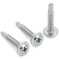Yaente Factory 410 Stainless Steel Washer Phillips Large Flat Head Self-Drilling Self-Tapping Screw