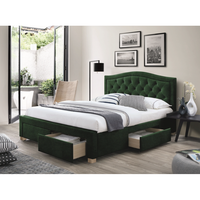 Ensemble de meubles de chambre à coucher modernes de luxe queen size et king size Lit doux avec fonctions de rangement
