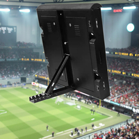 Découpe laser personnalisé Affichage LED extérieur étanche en métal Armoire pour stade de football