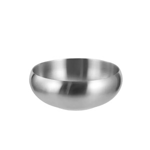 In acciaio inox oro argento insalatiere metallo Dessert Snack zuppa coreana riso Noodle Ramen ciotola cucina - Product Image 6