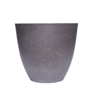 Pot de fleurs en plastique en résine, 8/10 pièces, décoration de jardin, maison, style Vintage, grande taille, plantes, jardinière avec soucoupe - Product Image 2