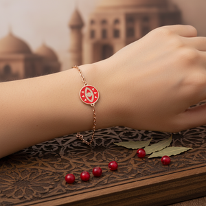 สีแดงเคลือบตาออกแบบสร้อยข้อมือหินเพทายตุรกีขายส่งหัตถกรรม 925 เครื่องประดับเงินสเตอร์ลิง - Product Image 3