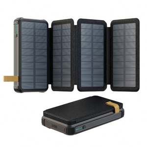 Banco de Energía Solar Inalámbrico de 22.5W y 20000mAh con Panel Solar Plegable y Luz Brillante - Product Image 3