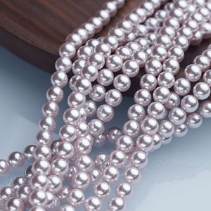 Chất Lượng Cao 3Mm 4Mm 6Mm 8Mm 10Mm Đầy Đủ Sợi Ngà Trắng Ngọc Trai 8Mm 10Mm Thủy Tinh Giả Ngọc Trai - Product Image 3