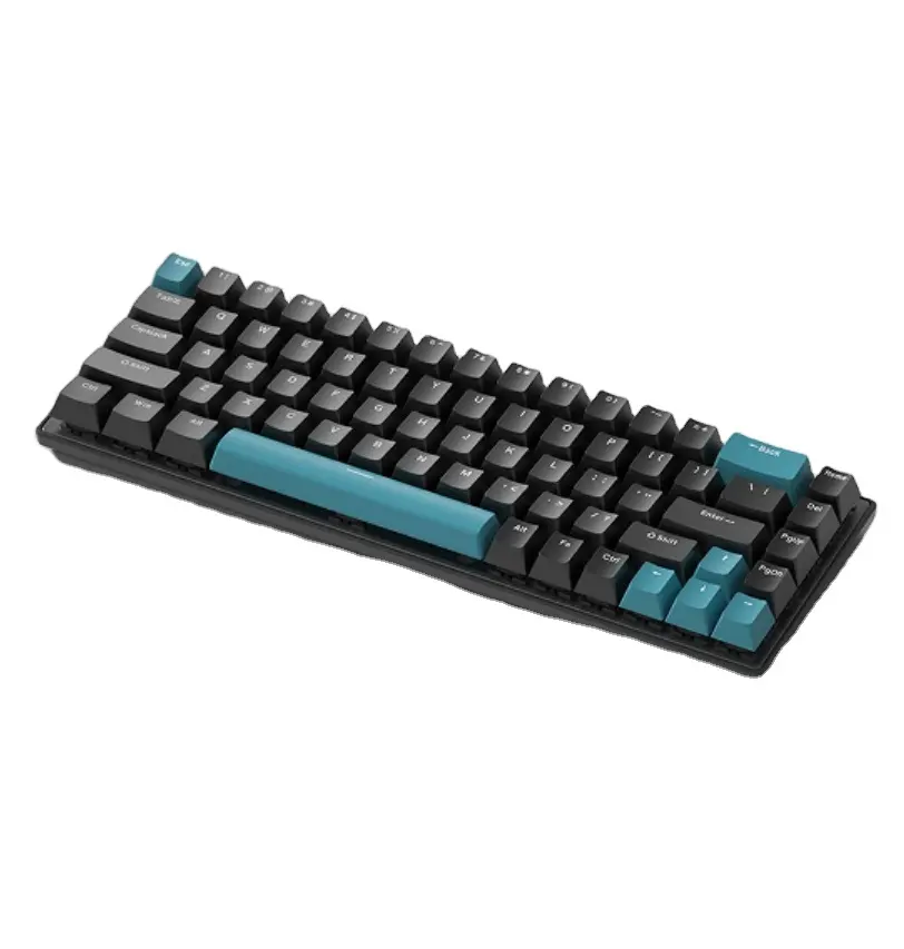 Keyboard nirkabel kabel kustomisasi batch kecil, keyboard mekanik gaming ergonomis