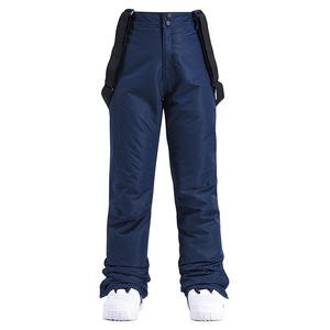 Pantalons de <span class=keywords><strong>ski</strong></span> pour femmes et hommes, coupe <span class=keywords><strong>slim</strong></span>, pour snowboard et <span class=keywords><strong>ski</strong></span> alpin, chauds et épais avec bretelles. - Product Image 4