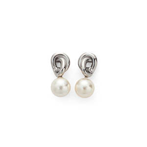 Boucles d'oreilles pendantes tendance en acier inoxydable 316L plaqué or PVD, perles durables et résistantes - Product Image 1
