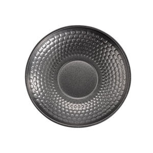 Plato redondo martillado de acero inoxidable 304 vintage, plato hondo antiguo para aperitivos y postres, para servir comida en fiestas. - Product Image 4