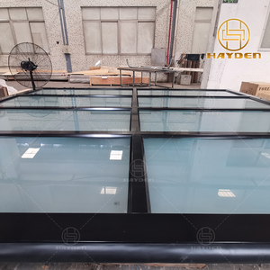 <span class=keywords><strong>Porte</strong></span> <span class=keywords><strong>de</strong></span> <span class=keywords><strong>garage</strong></span> <span class=keywords><strong>sectionnelle</strong></span> en verre givré Hayden 16*8 16*7 à vue complète, automatique, électrique, télécommandée, pour villa - Product Image 4