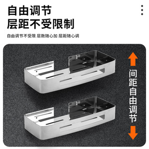 Zuo Gang Stainless Steel Triangle <b>Wall</b> Mounted Bathroom <b>Shelf</b> <b>Corner</b> Storage Rack Single Layer Durable SUS304 - Product Image 2