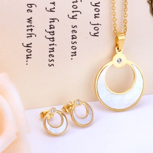 Conjunto de Joyería Infantil de Moda, Plata/Oro, Aretes y Collar con Dibujos Animados para Niños - Product Image 6