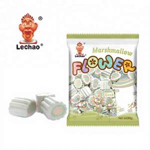 ขนมมาร์ชเมลโลว์ฮาลาลแบบผลิตภายใต้แบรนด์ส่วนตัว รูปทรงดอกไม้ <span class=keywords><strong>รส</strong></span>หวานนุ่ม บรรจุกล่อง - Product Image 4