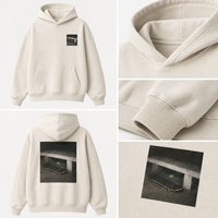 Sweat-shirt à capuche unisexe personnalisé en ivoire avec impression photo de skateboard, OEM ODM, en molleton