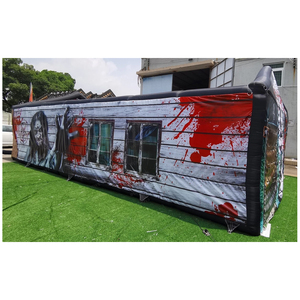 Laberinto Inflable <span class=keywords><strong>de</strong></span> Tela Oxford para Halloween, Mansión Encantada con Estampado <span class=keywords><strong>de</strong></span> Sangre, Casa <span class=keywords><strong>de</strong></span> Terror Inflable Gigante para Atracciones <span class=keywords><strong>de</strong></span> Carnaval - Product Image 4