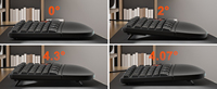 Clavier et souris ergonomiques filaires Meetion Director Mini pour ordinateur portable, claviers
