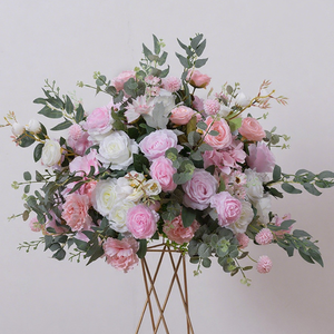 Décoration de mariage et fournitures, fleurs pour la décoration, fleurs artificielles pour mariage, anniversaire, fête, fournitures de fête, boule de fleurs en soie - Product Image 6