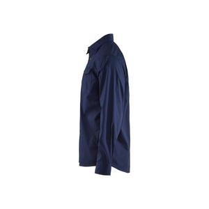 BLAKLADER - 329711358900XXL Chemise en sergé Bleu marine-CHEMISES DE TRAVAIL EAN 7330509480373 - Product Image 4
