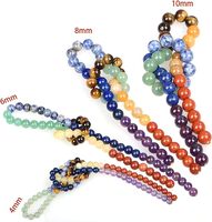 Vente en gros de perles en vrac rondes en pierre naturelle, cristal de quartz, opale de lapis, agate, aventurine, oeil de tigre, brins de perles précieuses
