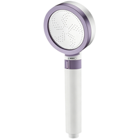 Pommeau de Douche Turbo Superchargeur Argenté : Améliore le Débit d'Eau, Contrôle la Pression, Filtre Multi-Étapes, Personnalisation OEM