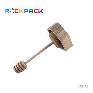 220ml 380ml Hexagone conteneur de stockage de nourriture en verre pot de miel avec en bois tige mélangeuse - Product Image 6