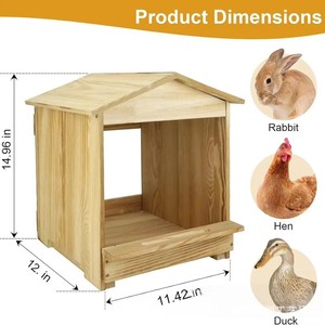 Ponedero de madera para gallinas, tipo A, para exterior, material de árbol, suministro para granja - Product Image 5
