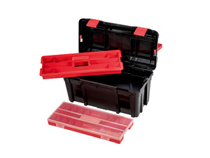 Fabricant direct, boîte à outils XL en polypropylène de 30 L, qualité supérieure, boîte de rangement portable pour travaux sur le terrain - Product Image 2