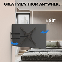 Support mural pour téléviseur à écran plat Charmount, pivotant à 360 degrés, orientable, pour écrans plats