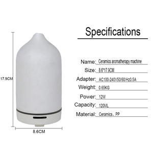 Humidificadores de Aromaterapia Eramic de Alta Gama de 120 ml, Más Vendidos, para Aceites Esenciales - Product Image 2