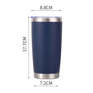 Turquoise Tumbler 20Oz Stainless Steel Insulated Double Wall Vacuum Powder Coated Matte <b>Reusable</b> Coffee <b>Mug</b> ASM25 - Product Image 4