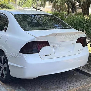 Aileron arrière noir brillant pour Honda Civic 2006 - 2011 Type R, becquet de coffre, style ducktail - Product Image 6