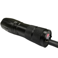 Senter Mini saku fokus dapat diatur perbesaran Logo kustom senter Torchlight USB LED T6 kuat senter dapat diisi ulang