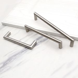 Solid Stainless Steel Furniture <strong>Door</strong> Pulls Knurled Kitchen <strong>Door</strong> Pulls Satin T-Shaped Cabinet Pulls Drawers Cupboards <strong>Bedroom</strong> Use - Product Image 1