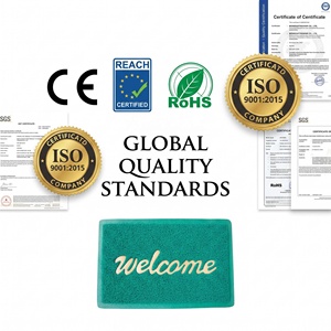 Felpudo de Entrada de PVC Ecológico Personalizado, Alfombra Antideslizante con Logotipo OEM al por Mayor para el Hogar - Product Image 4