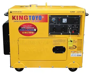 King Toyo Max Generator Kh8000t3 Km 14500T Geluiddichte Super Stille Grote 30l Brandstoftank Diesel Generator