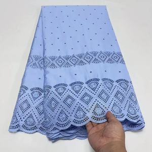 Nouveaux designs 2024, dentelle polonaise en coton, tissu doux, dentelle polonaise en coton pour hommes, 5 yards - Product Image 1