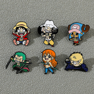 Bán Buôn Dễ Thương Phim Hoạt Hình Mềm Men Pin <span class=keywords><strong>6</strong></span> Thiết Kế Thả Anime Nhân Vật Phù Hiệu Kim Loại Cho Món Quà - Product Image 2