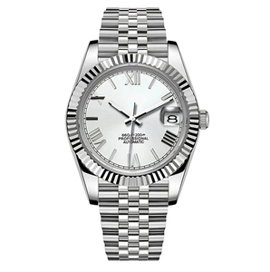 Montre sport mécanique pour homme NH35, cadran romain, multifonction, acier inoxydable, bracelet 18 mm, calendrier de luxe - Product Image 3