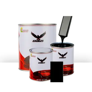 Strong Adhesion Acrylic Epoxy Resin PU Paint International Black Color Car Paint Automotive Paint