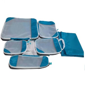 6 PCS Compression Packing Cubes Travel Luggage Packing Organizers with Mesh Extensible Suitcase <strong>Organiser</strong> for Travel - Product Image 3