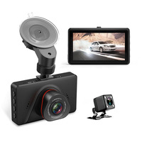 Caméras cachées derrière miroir caméra de voiture vue arrière Dashcam caméra de voiture avant et arrière Full Hd Dash Cam avec Navigation Gps