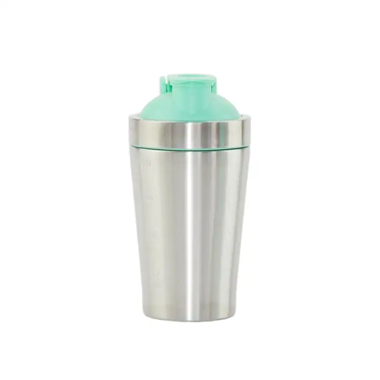 Kim loại Protein Shaker cup đôi Tường Cách Nhiệt Shaker chai nước bằng thép không gỉ chai nước người lớn đương đại trình bày