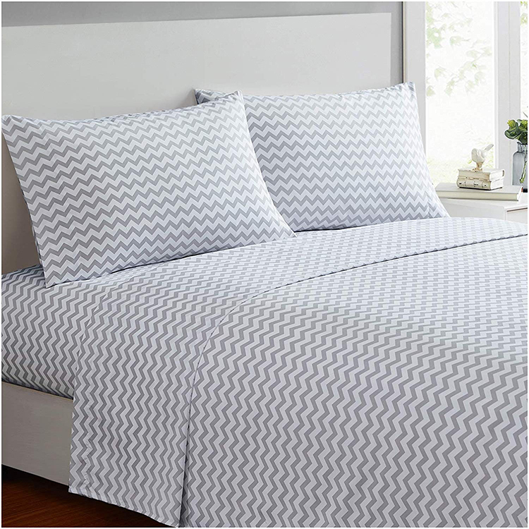 High Quality Home Textile 4 Pcs Printing Bed Set