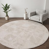 Tapis ronds en polyester Wilton tissés à la machine, sur mesure, couleur et taille personnalisées, ODM, pour salon et chambre à coucher, vente en gros