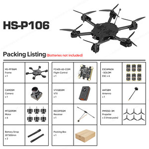 HS Airforce HS P106 Kit de Dron de carreras de 10 pulgadas Fibra de carbono DIY UAV Juego completo Dron de carga útil con cámara FPV Accesorios - Product Image 6